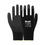 Beybi Siyah Pu Touch Poliüretan Kaplı Polyester Örme Eldiven